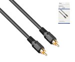 Audio-Video Cable 1x RCA male to male, 5,00m, Dinic box